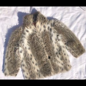 VINTAGE Faux Fur Coat